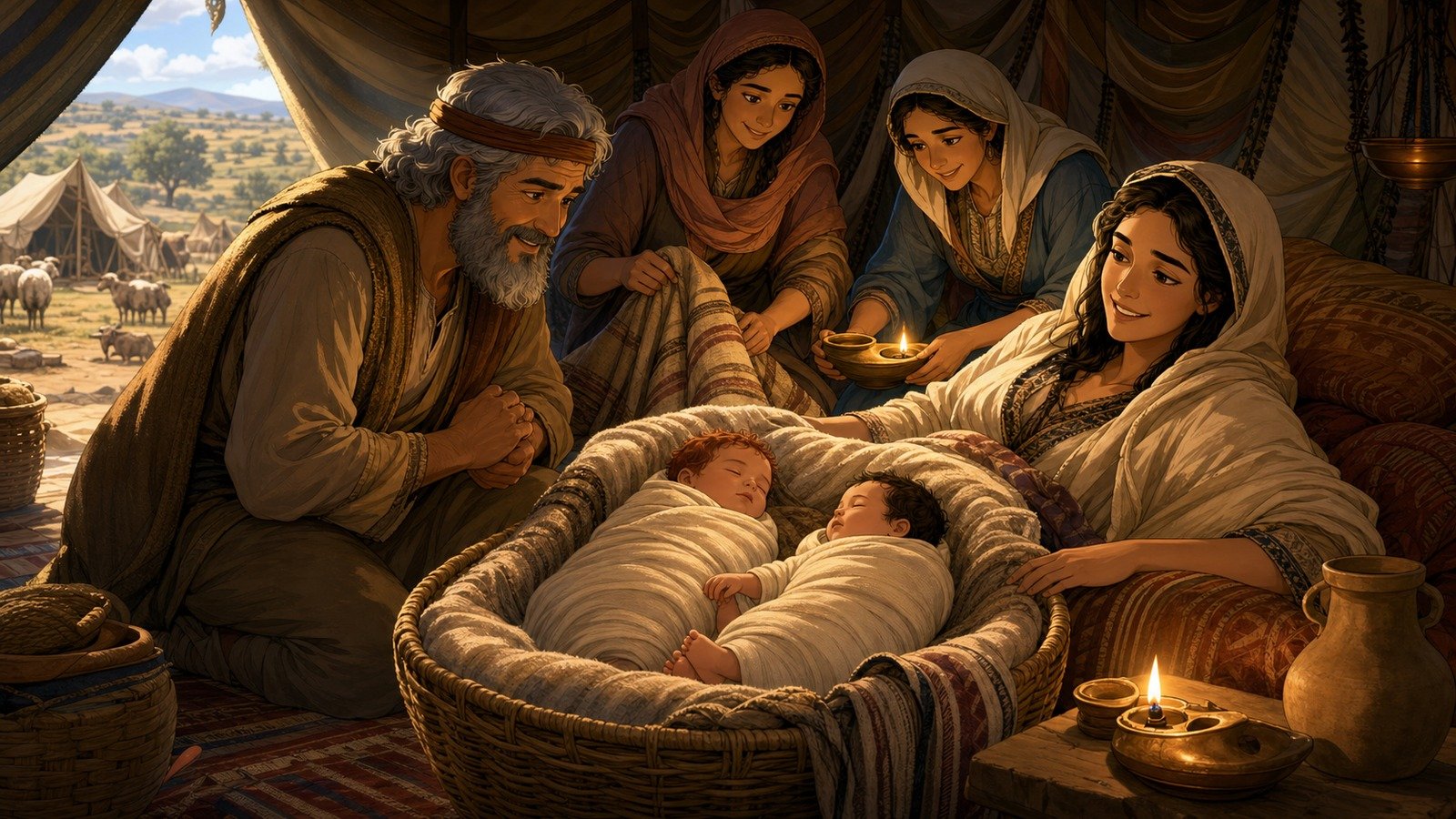 تصویر رویداد: تولد یعقوب و عیسو