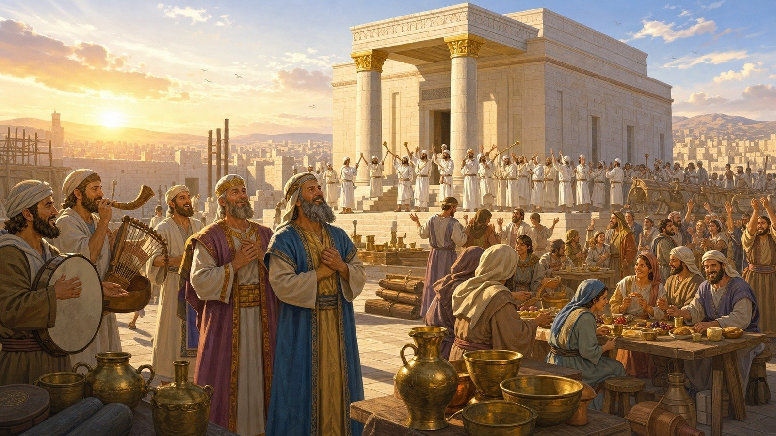 تصویر رویداد: تکمیل و تقدیس معبد دوم