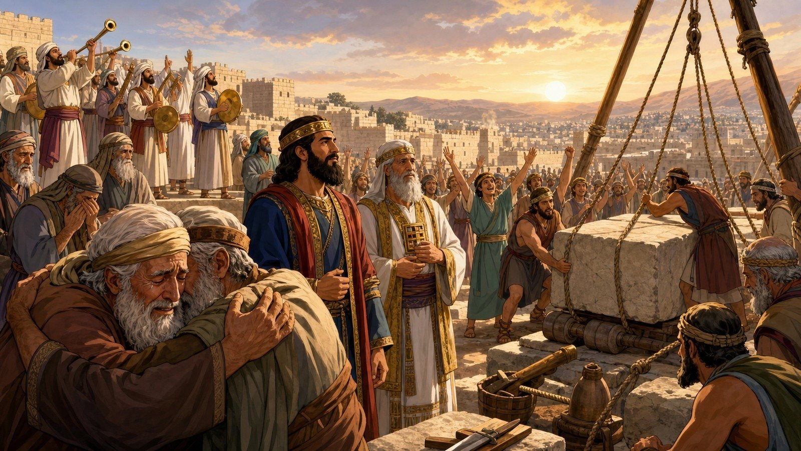 تصویر رویداد: پی‌ریزی معبد دوم