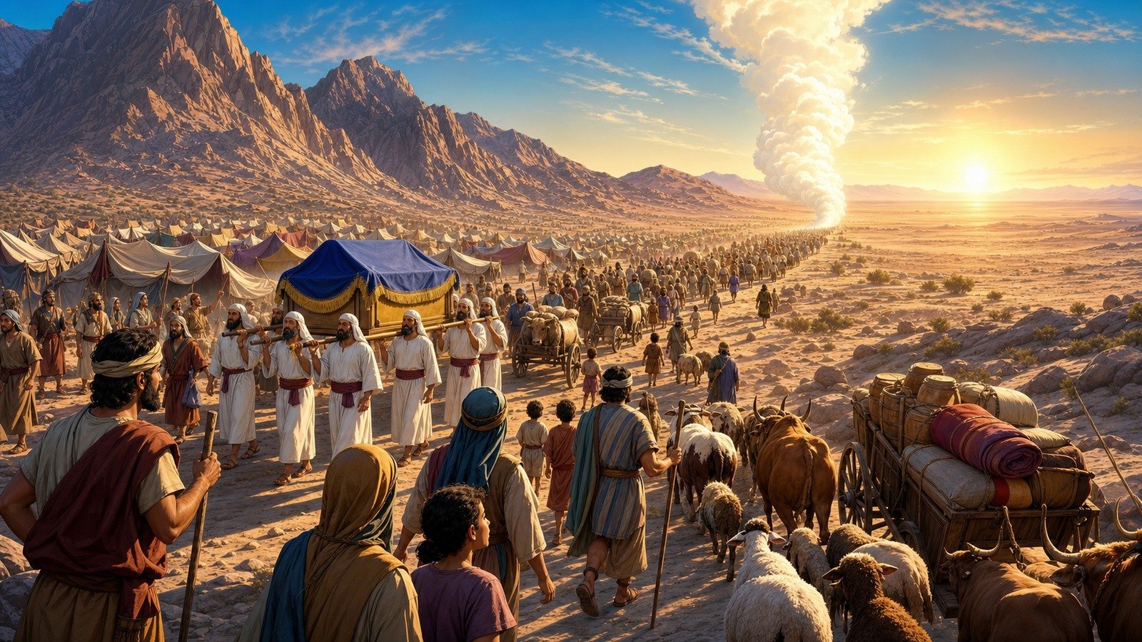 تصویر رویداد: حرکت اسرائیل از سینا به‌سوی قادش برنیع