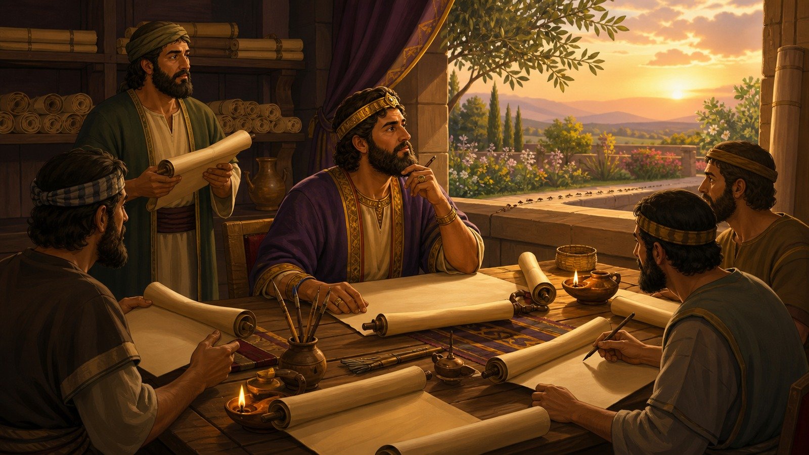 تصویر رویداد: نگارش امثال، جامعه و غزل غزلها به دست سلیمان
