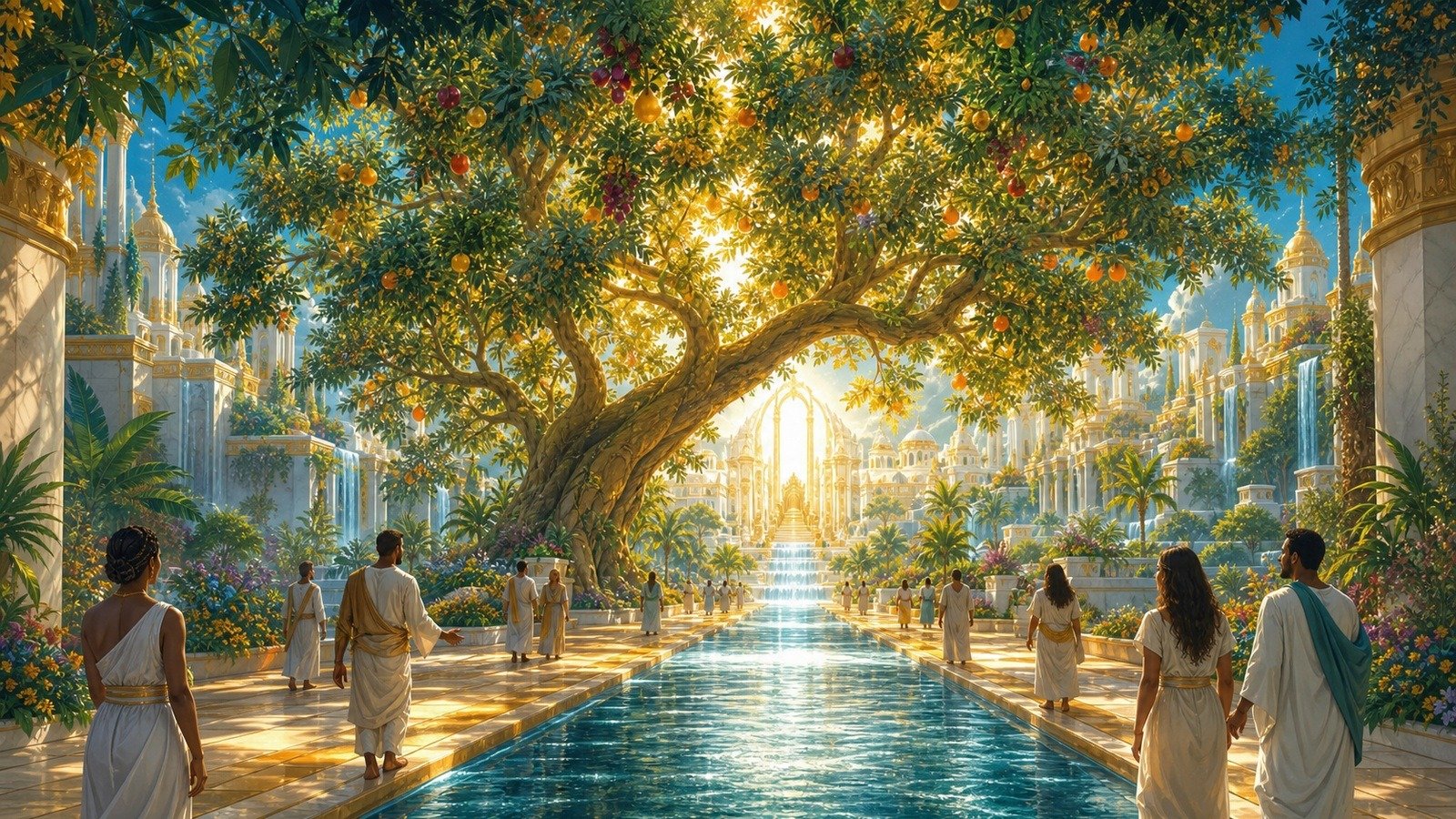تصویر رویداد: رود حیات و درخت حیات