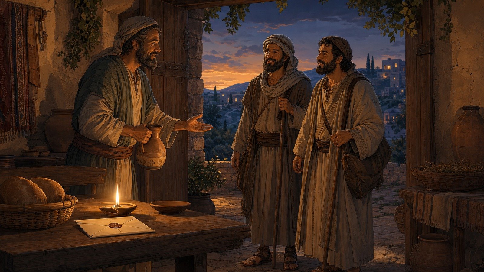 تصویر رویداد: نگارش رسالهٔ سوم یوحنا